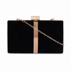 Retro Velvet Evening Bag 2024 Fashion French Vintage Shoulder Bags Banquet Clutch Wedding Party Bag Black Clutches For Women