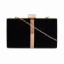 Retro Velvet Evening Bag 2024 Fashion French Vintage Shoulder Bags Banquet Clutch Wedding Party Bag Black Clutches For Women