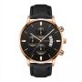 2022 Fashion Leather Man Wrist Watch Band Quartz Wristwatch Reloj Luxury Gold Watch Creative Men Quartz Wristwatches For Men