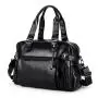 Classic Men's Handbag Solid Color Luxury Mens Bags PU Fashion Travel Bag Trend