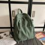 ZX039 Unisex School Bags Casual Travel Canvas Drawstring Backpack Outdoor Shoulder Teenager Campus Schoolbag For Student