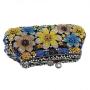 2024 Mermaid women butterfly sequin rhinestone party clutch bag woman luxury wedding evening bag