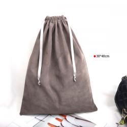 Custom Logo Printing Velvet Drawstring Shoe Clothes Packaging Bag Reusable Plush Dust Shopping Velvet Pouch