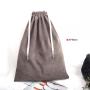 Custom Logo Printing Velvet Drawstring Shoe Clothes Packaging Bag Reusable Plush Dust Shopping Velvet Pouch