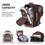 Large 15.6 17.3 Inch Business Work Laptop Bag Personal Item Weekender Overnight 40L Luggage Carry On Travel Backpack for Women