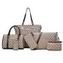 CCF88 New Trend Luxury Fashion Design Tote Bag 6pcs Handbag Sets Famous Brand Designer Ladies Purse Key Messenger Shoulder Bag