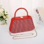 HR683 Women New Designed PU Diamond Brightly Clutch Handbag Fashion Retro Dinner Bag Ladies Luxury Metal Handheld Party Bag