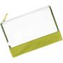 Gelory Clear File Organizer Folders Plastic Transparent Bag File Green Pouch A4 Document Bag