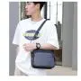 Black Men's Bags Single Shoulder Backpack Business Leisure Messenger Bag Fashion Purse Bags 2024