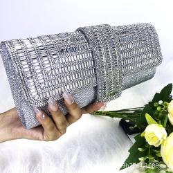 HR335 New Party Dinner Clutch Bag Shiny Handheld Evening Suit Bag Ladies Luxury Diamond Embedding Banquet Crossbody Shoulder Bag