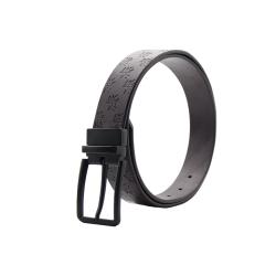 Reversible mens genuine leather belts with stainless steel buckle custom