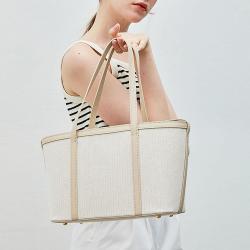 High Quality Luxury Women Handbag Large Capacity Canvas Tote Bag Custom Logo Fashion Ladies Shoulder Bag