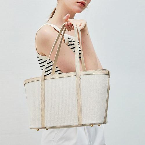 High Quality Luxury Women Handbag Large Capacity Canvas Tote Bag Custom Logo Fashion Ladies Shoulder Bag