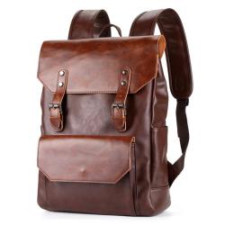 2024 Custom Hot Selling Crazy Horse Leather Backpack Bag For Retro Men