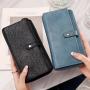 2024 Long Purse PU Leather Wallet Large Capacity Card Holder Zipper Wallets for Women