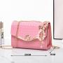2023 Fashion Custom Mini Girl Crossbody Solid Color Luxury Bags Women Handbags With Pearl Pendent