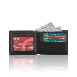 Wholesale men leather wallet rfid blocking men wallet leather men slim bifold wallet