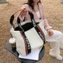 Gelory Wholesale New Design Ladies Cheap Plain Large Capacity Shopping Bags Girls Fashion Canvas Tote Bag