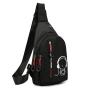Wholesale Custom Luminous Logo Crossbody Bag Fashion Outdoor Sports Casual Shoulder Chest Bag