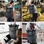 LOVEVOOK Large Capacity Waterproof Laptop Rucksack Daypack Oxford School Work Travel Laptop Backpack Rolltop Backpack Unisex