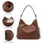 Realer 2022 3 in 1 Large Hobo Purses PU Leather Purses and Handbags Vintage Ladies Crossbody Bag Casual Hobo Handbags for Women