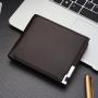 Hot Sell Slim Wallet For Men Fashion Men Card Holder Wallets Pure Color Customs Wallet