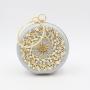 New fashion metal round clutch bags banquet party woman handbags box clutch evening bag flower purses for ladies pochette femme