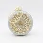 New fashion metal round clutch bags banquet party woman handbags box clutch evening bag flower purses for ladies pochette femme
