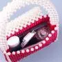 Fashionable handmade woven new red patchwork pearl beaded bag sac main femm sac