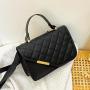 2024 Trendy Casual Diamond Embroidered Small Square Shoulder Bag Portable Cross-Border Lady's Handbag for Foreign Trade