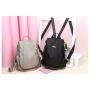 ZR182 Women's Anti-theft Waterproof Backpack New Fashion Famale Nylon Canvas Oxford Cloth Backpack Girl Single Shoulder Bag