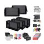 GELORY Customized Makeup Cosmetic Organizer Pouch Mesh Zipper Bags Multicolor Mesh Zipper Bags