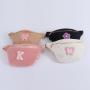 Retro Designer Bumbag Mini Small Jelly Children Soft Teddy Fabric Fanny Pack Wholesale Sports Fanny Pack Women's Waist Bag