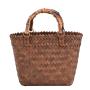 2023 Fashionable Summer Women's Bag New Style Winding Flow Weaving Large Capacity Bucket Bag Simple Straw Woven Women's Handbag