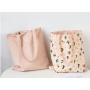New Creative Fashion Fabric Double Sided Handbag Simple Small Fresh Cotton Linen Pocket Handbag Shopping Bag