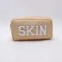 Keymay Custom Personalized Wholesale Waterproof Nylon Zipper Pouch Custom Embroidery Cosmetic Bag For Women Make-up Bag