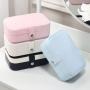 KBW621  Portable Travel Ladies Jewellery Storage Box Necklace Ring Earrings Double Household Accessories Box Jewellery Box