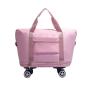 LX059 Hot Selling Folding Travel Bag With Wheels Lightweight Wet Separation Swimming Fitness Bag Large Capacity Sports Bag