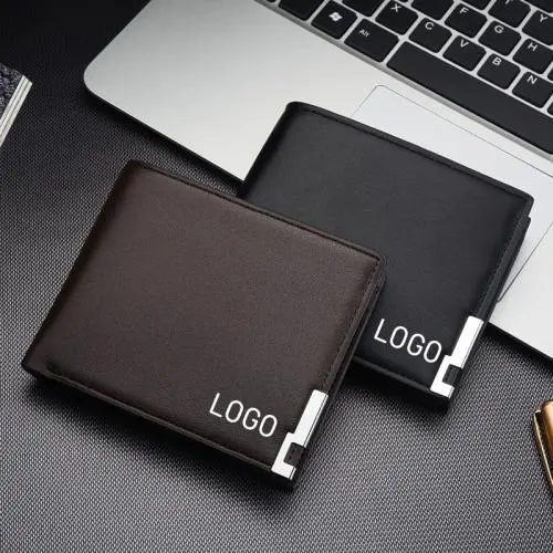 Hot Sell Slim Wallet For Men Fashion Men Card Holder Wallets Pure Color Customs Wallet