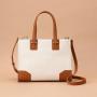 2021 Stylish Canvas Lady Tote Bag Casual Creative Contrast color Crossbody Bag  Custom PU Leather Handbag