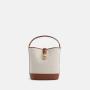 Custom Logo High Quality Cross Body Bag PU Leather With Canvas Handbags Luxury Ladies Buckle Bag For Women