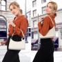 2022 LOVEVOOK Purse half moon handbags for women luxury custom logo small shoulder bag pu leather Crocodile girls purses