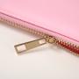 RTS 14colors Chenille Patches Clear Waterproof Zipper Toiletry Makeup Organizer Bag Cosmetic Bag PVC nylon bag