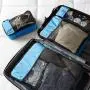 Wholesale Custom Logo 4 Pack Cube Clothes Shoes Luggage Storage Bag Three Color Travel Organizer Bag