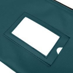 Gelory Stylish Multi-color PU Leather 7 Days Bank Deposit Cash and Coin Pouches with Zipper Closure