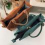 2024 classic autumn and winter corduroy bags handbag simple literary large capacity shoulder crossbody bag