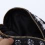 New Style Glitter Colored Thread Multi Functional Square Vanity Box Makeup Pouches Tweed Navy Blue Clutch Cosmetic Bag