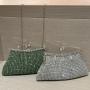 Dress Wedding Bride Handbag Shiny Design Party Lady Portable Purse Luxury Rhinestone Evening Clutch Bag sac tendance 2024