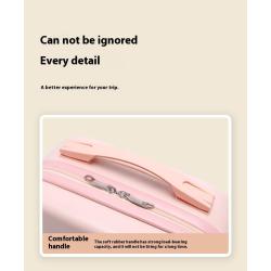 ZF038 New Fashion Travel Female Mini Handheld Small Case 14 Inch ABS Cosmetic Case Anti-pressure Wear-resistant Storage Luggage