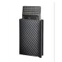 ZR296 Vintage Carbon Fiber Automatic Elastic Card Aluminum Alloy RFID Card Box Anti-theft Brush Card Clip Shield